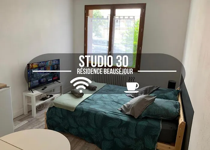 Studio 30 - Residence Beausejour - Fibre Wi Fi - Proche Centre Ville